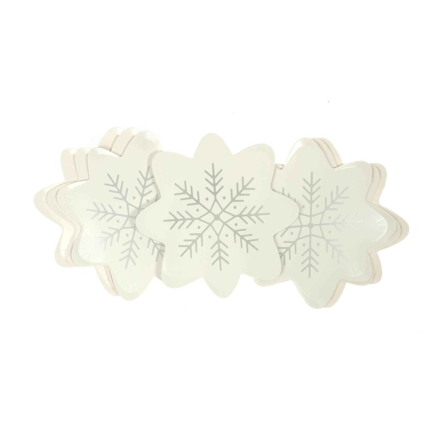 Christmas Decorations Hobbycraft  | Snowflake Paper Plates 8 Pack