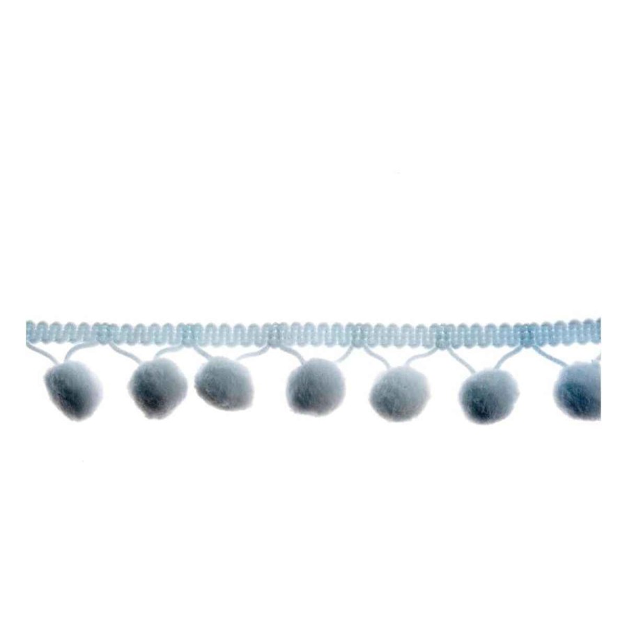 Christmas Crafts Hobbycraft  | Light Blue 20Mm Pom Pom Trim By The Metre